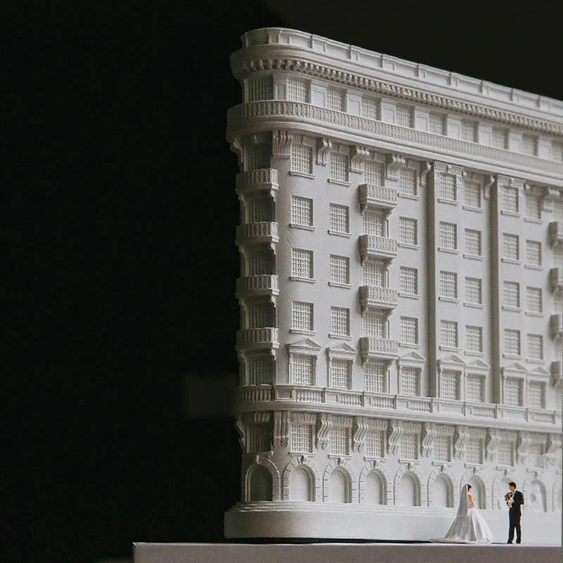 泥想国原创武康大楼融蜡灯摆件小夜灯无火香薰氛围灯结婚新人礼物