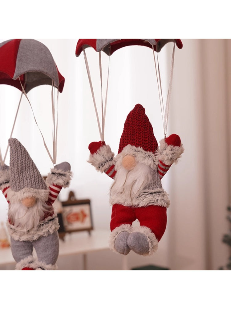 Christmas Gnome Parachute – Santa Claus Hanging Decoration for Holiday Display  Decorla