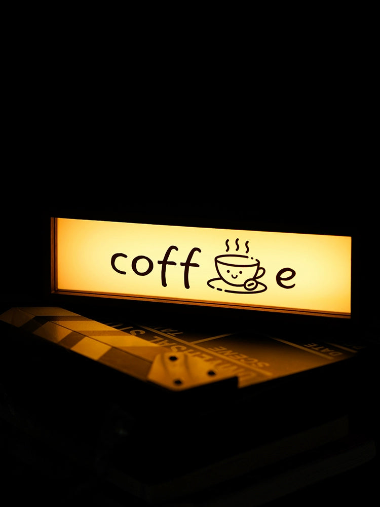 Coffee Shop Ambient Light – Wooden Coffee Bar Desk Lamp Decoration  Decorla
