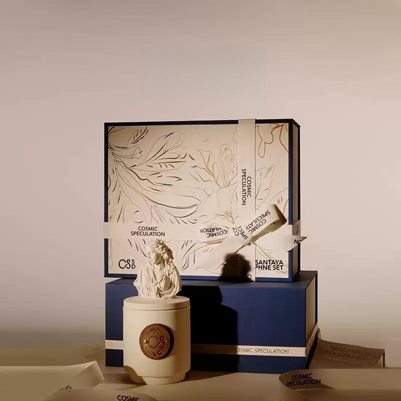 Stacked luxury aromatherapy diffuser gift set boxes for premium birthday gift