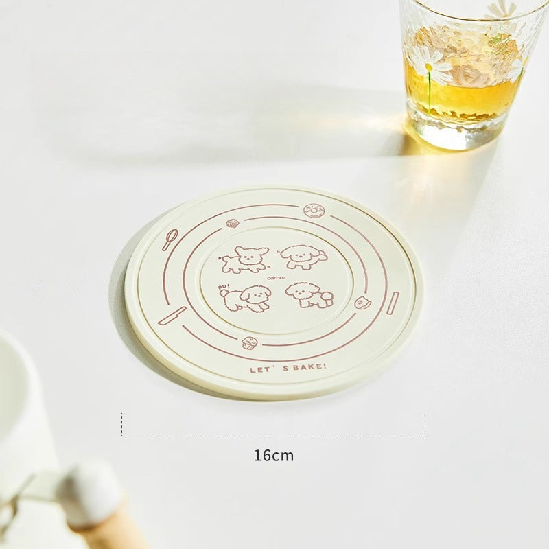 Cute Silicone Heat Resistant Mat – Cartoon Pot Mat & Kitchen Table Heat Pad  Decorla