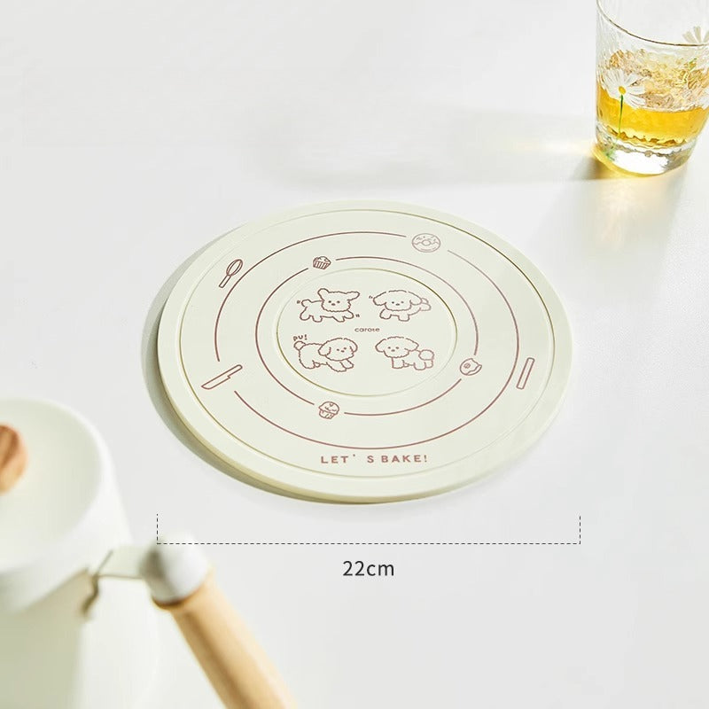 Cute Silicone Heat Resistant Mat – Cartoon Pot Mat & Kitchen Table Heat Pad  Decorla