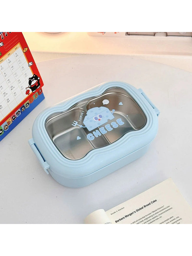 Cute Stainless Steel Lunch Box – Cheese Design Bento Box for Students  Decorla