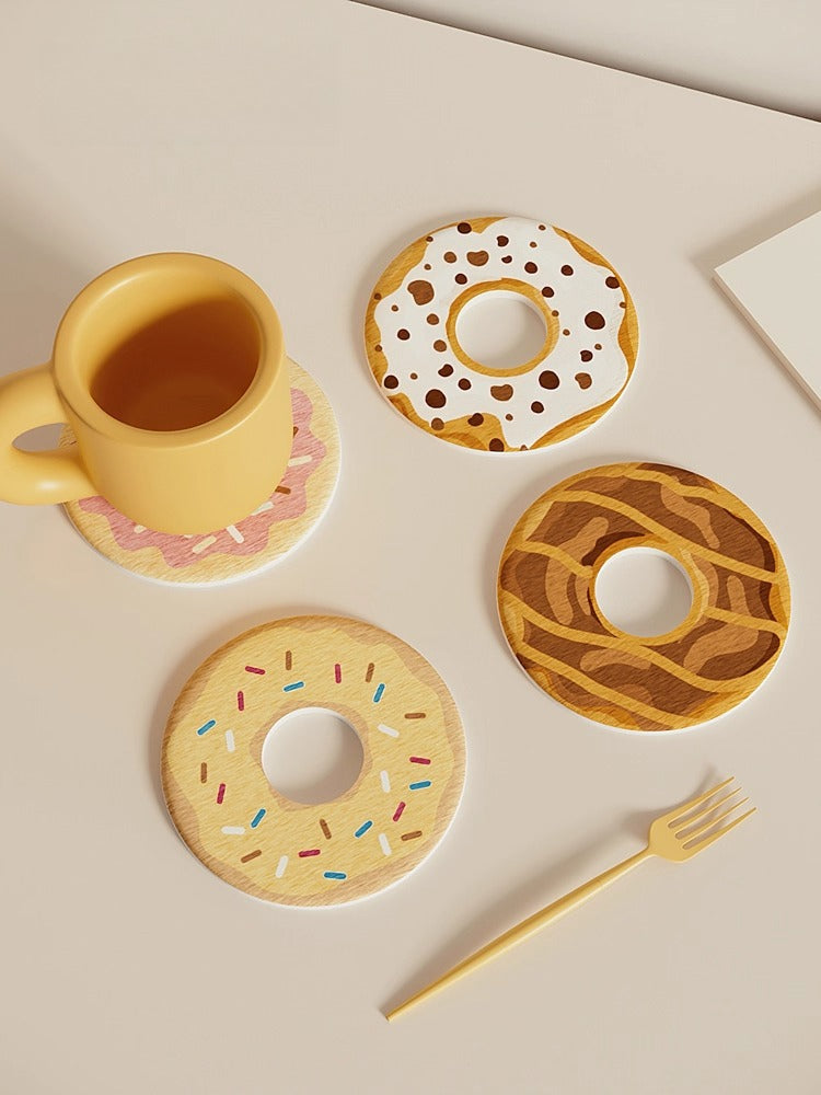 Donut Shaped Drink Coaster – Cute Diatomite Cup Mat for Office and Home  Decorla