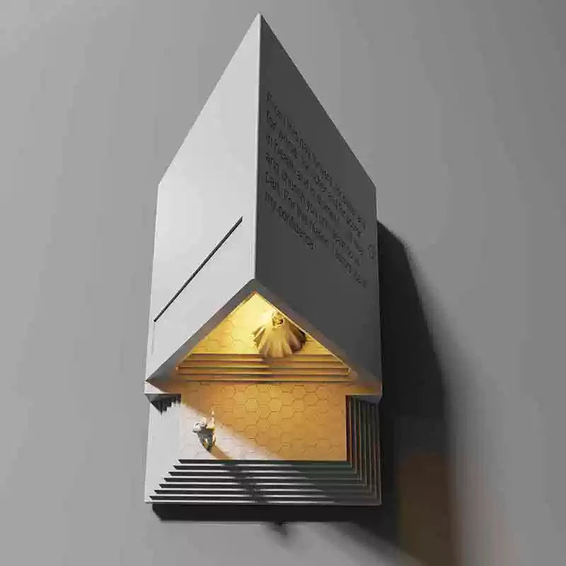 Dream Temple mood lighting lamp, sculptural bedside lamp for room decoration and a birthday gift