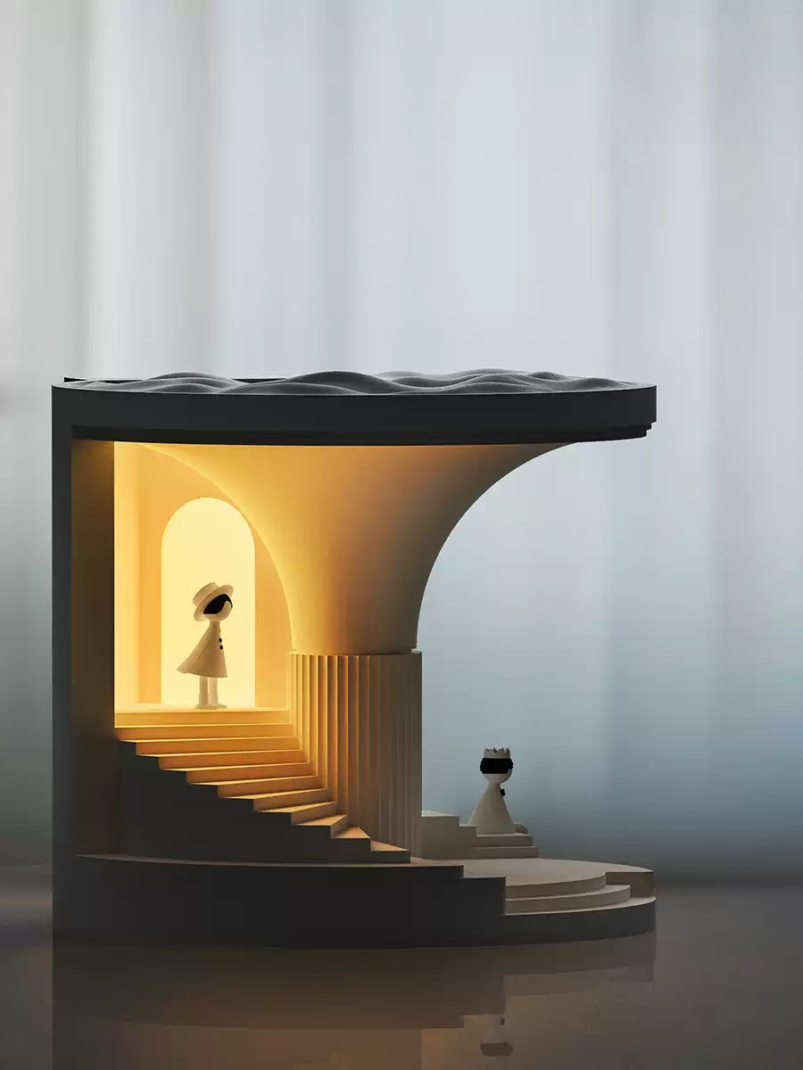 Stair and arch night light, minimal design, perfect birthday gift