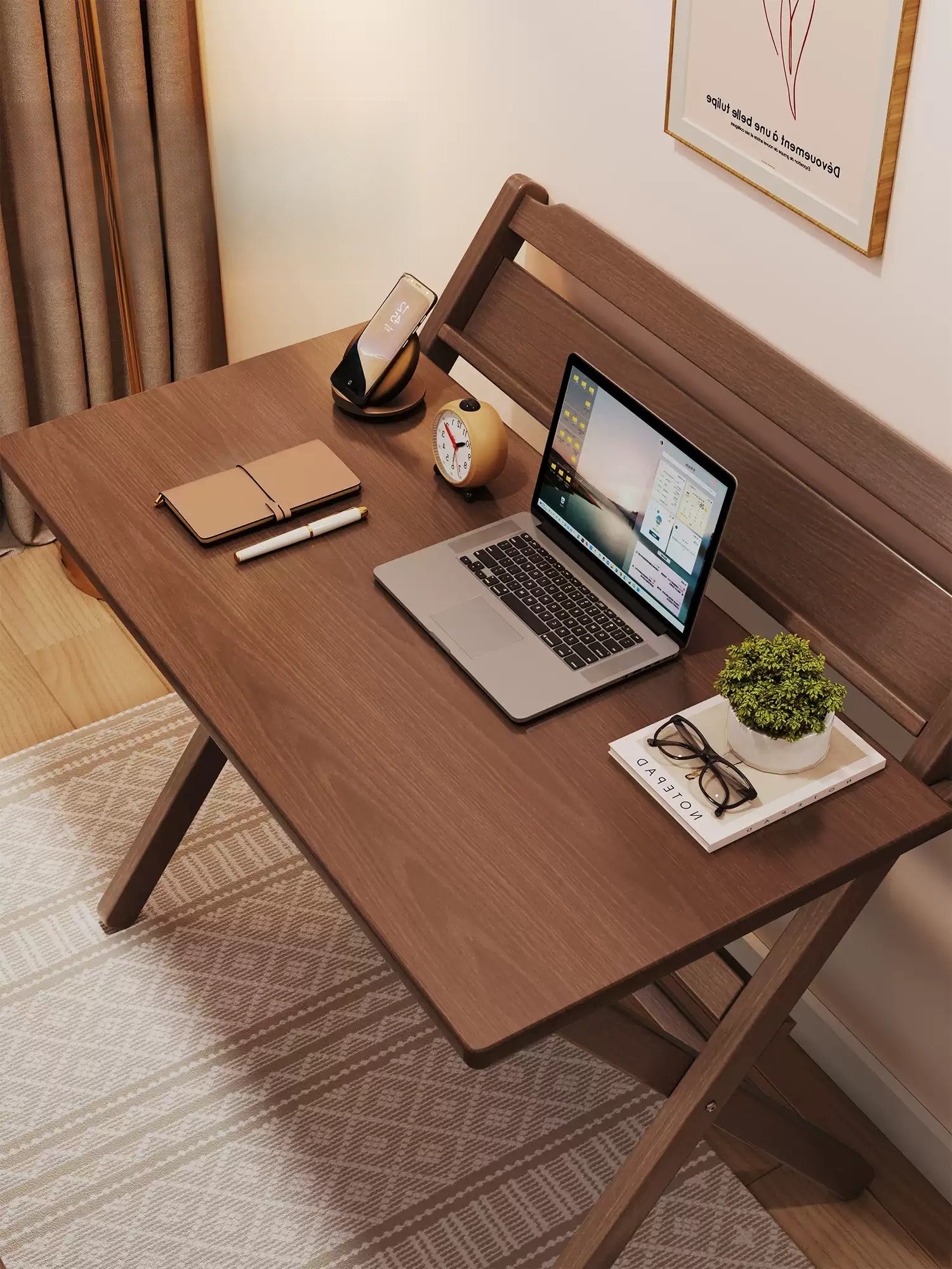 Foldable Table – Portable Folding Table for Study & Home Office  Decorla