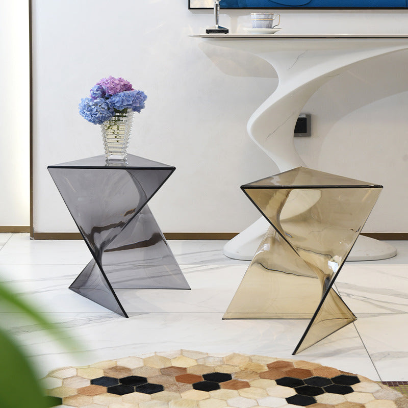 Geometric Corner Table – Coffee Tables for Small Spaces  Decorla