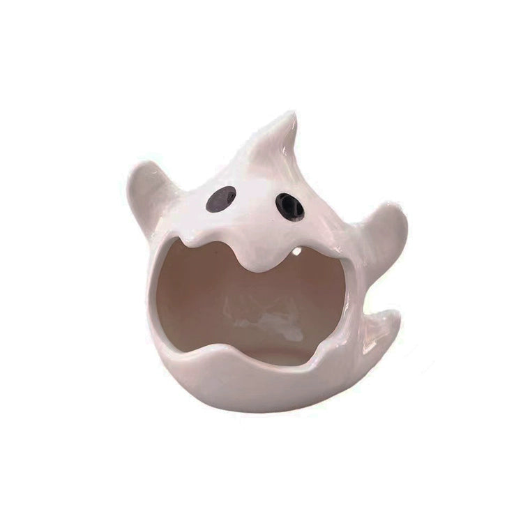Halloween Ghost Candle Holder – Cute Ceramic Ghost Tealight Decoration  Decorla