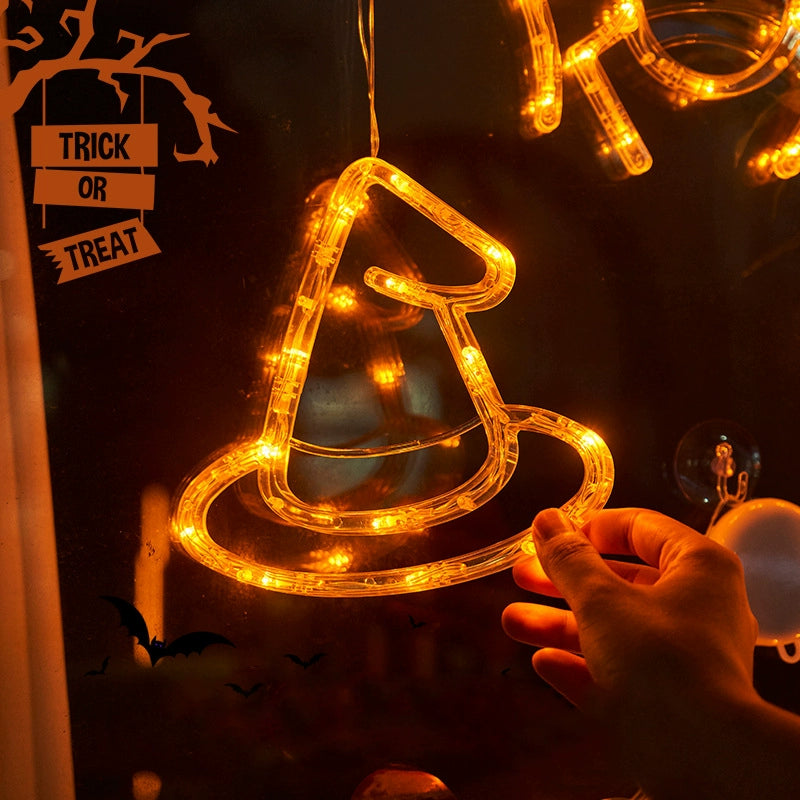 Halloween Suction Cup LED Lights – Glowing Window & Party Decorations  Decorla