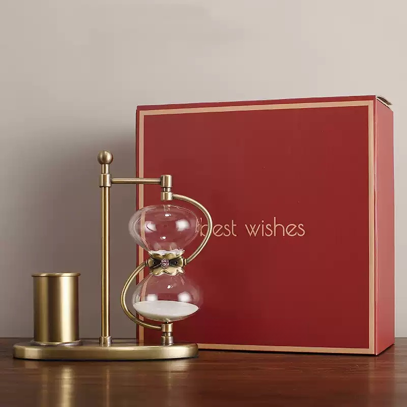 Hourglass decor with gift box, ideal birthday gift and room decoration
