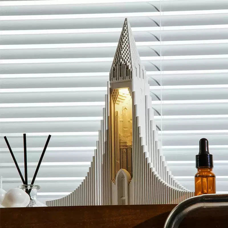 Iceland cathedral aroma lamp for home fragrance and room decoration