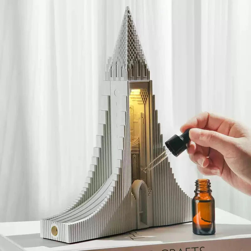 Aroma lamp with dropper — easy home fragrance