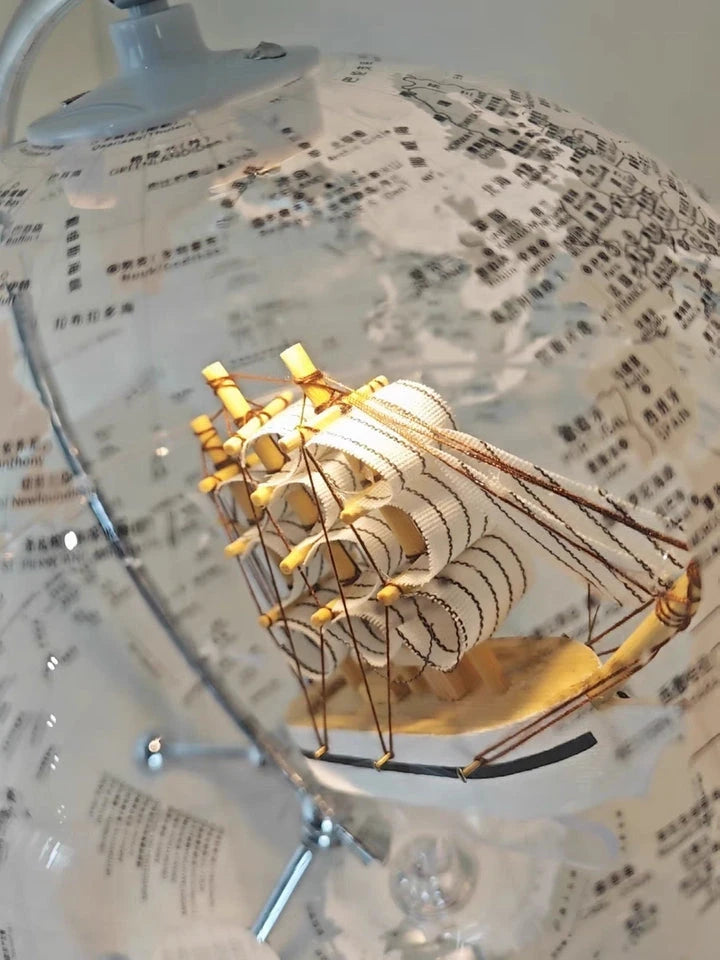 Globe decoration on study desk, elegant room decoration and inspirational birthday gift