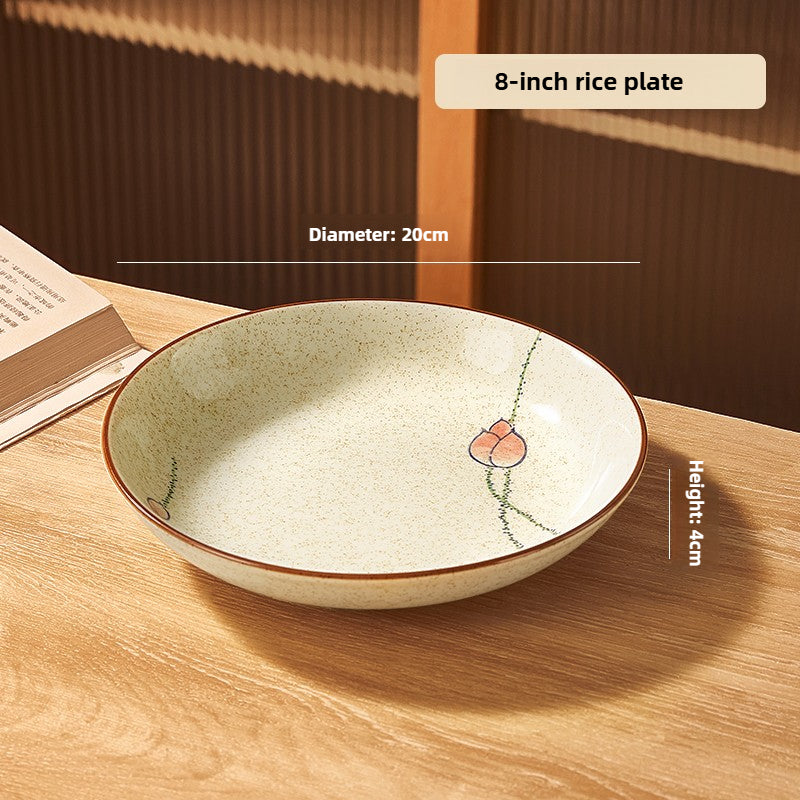 Japanese Ceramic Dinner Plate – Handmade Underglaze Vintage Tableware  Decorla