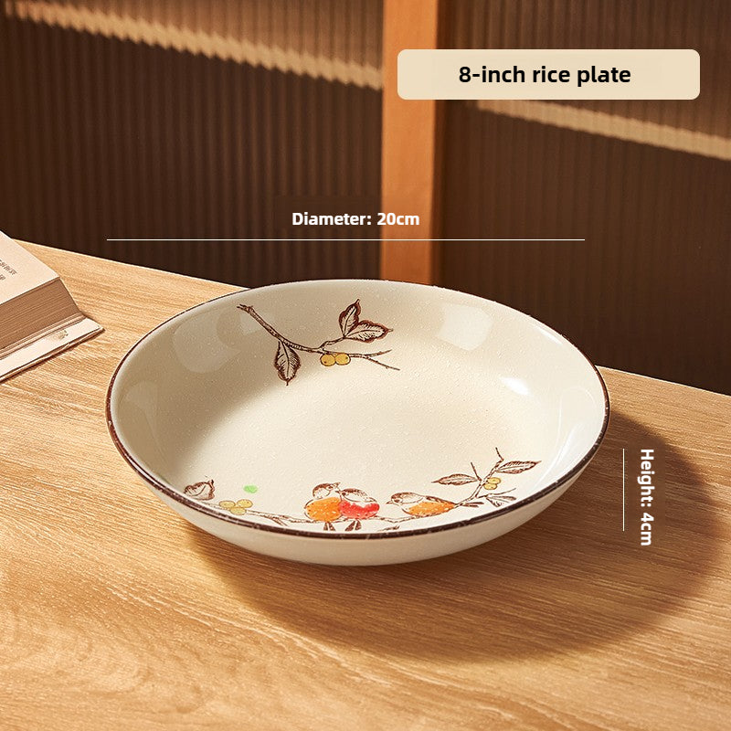 Japanese Ceramic Dinner Plate – Handmade Underglaze Vintage Tableware  Decorla