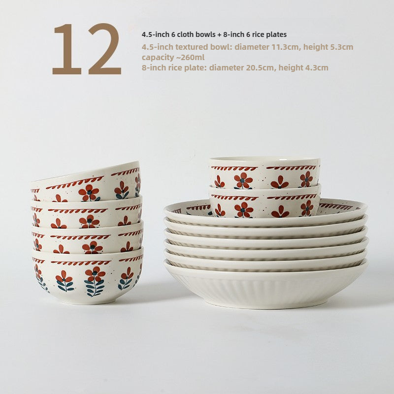 Japanese Style Ceramic Bowl Set – 4.5 Inch Handmade Rice Bowls  Decorla