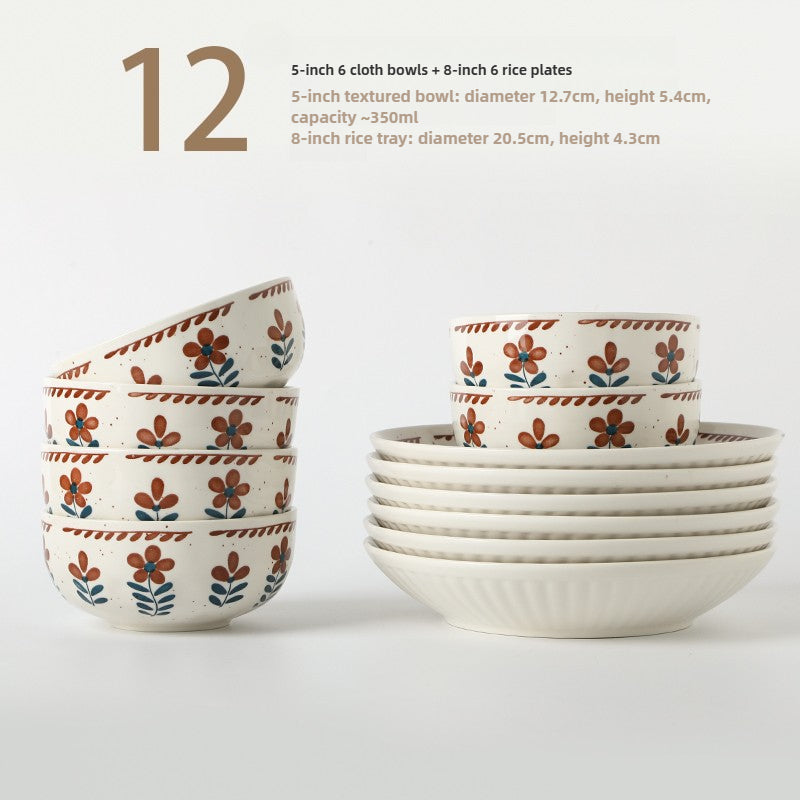 Japanese Style Ceramic Bowl Set – 4.5 Inch Handmade Rice Bowls  Decorla