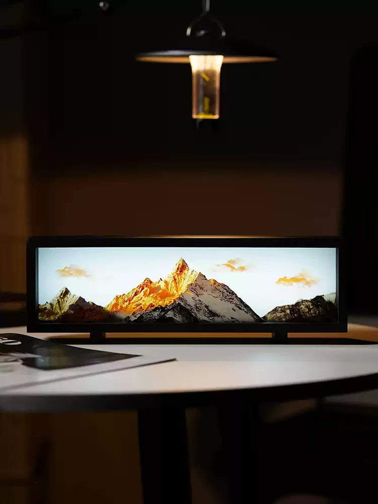 Panoramic Meili Mountain mood lighting lamp, bedside lamp for room decoration