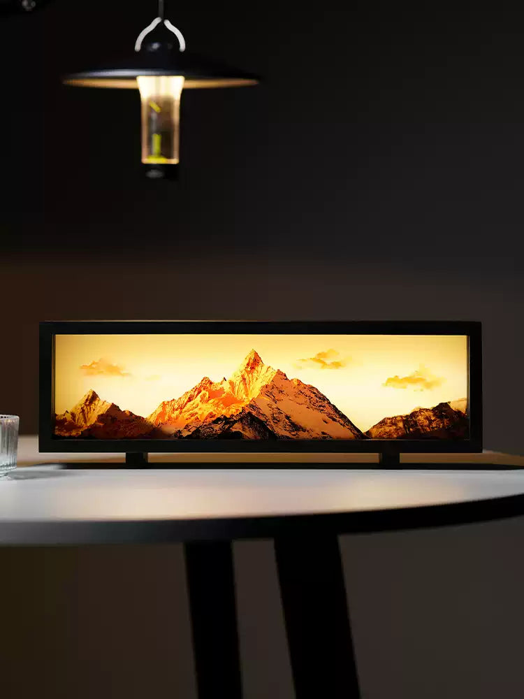 Warm Meili Mountain mood lighting lamp, elegant bedside lamp for room decoration and birthday gift