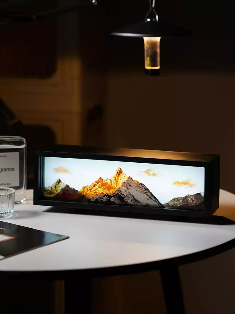 Meili Mountain mood lighting lamp for room decoration, cozy bedside lamp and birthday gift