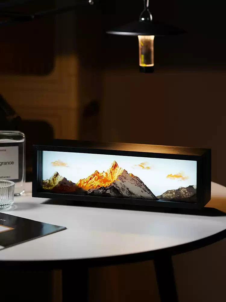 Meili Mountain mood lighting lamp for room decoration, cozy bedside lamp and birthday gift