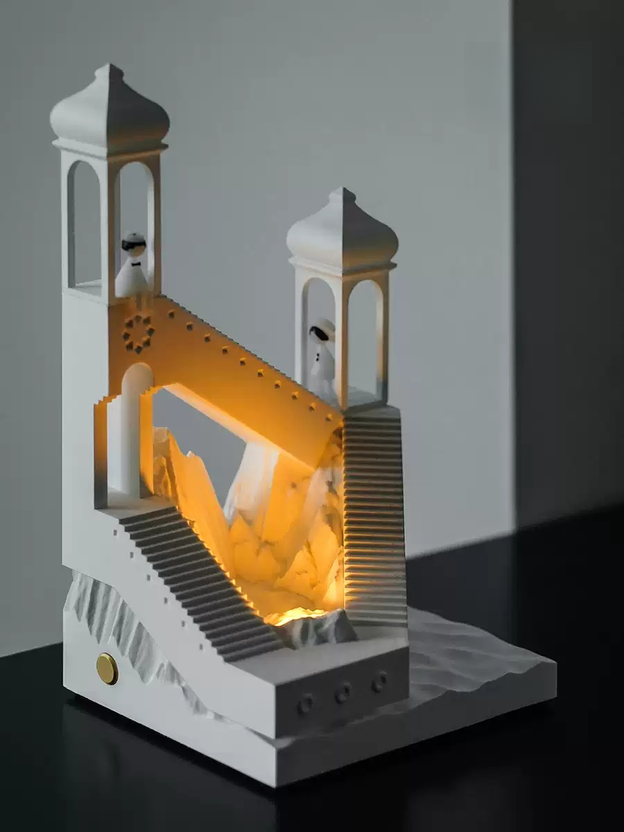 City stairs aroma lamp for home fragrance, room decoration and birthday gift