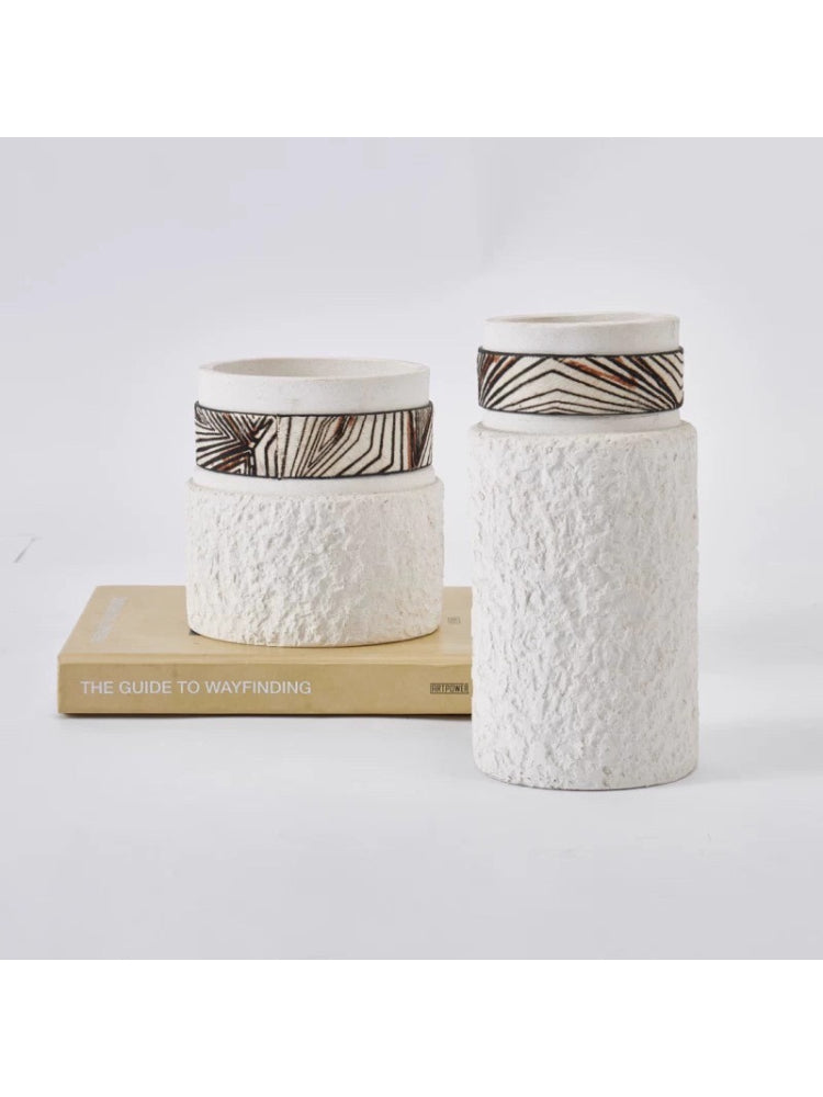 Nordic Stone Candle Holder – Wabi Sabi Travertine Home Decor Ornament  Decorla