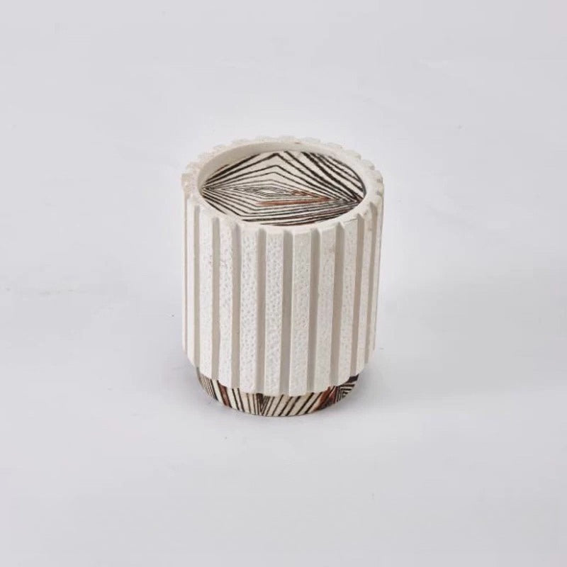 Nordic Stone Candle Holder – Wabi Sabi Travertine Home Decor Ornament  Decorla