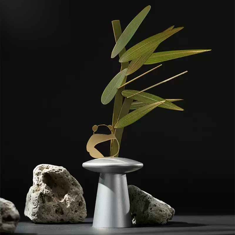 Panda aroma diffuser sculpture, modern home fragrance decor