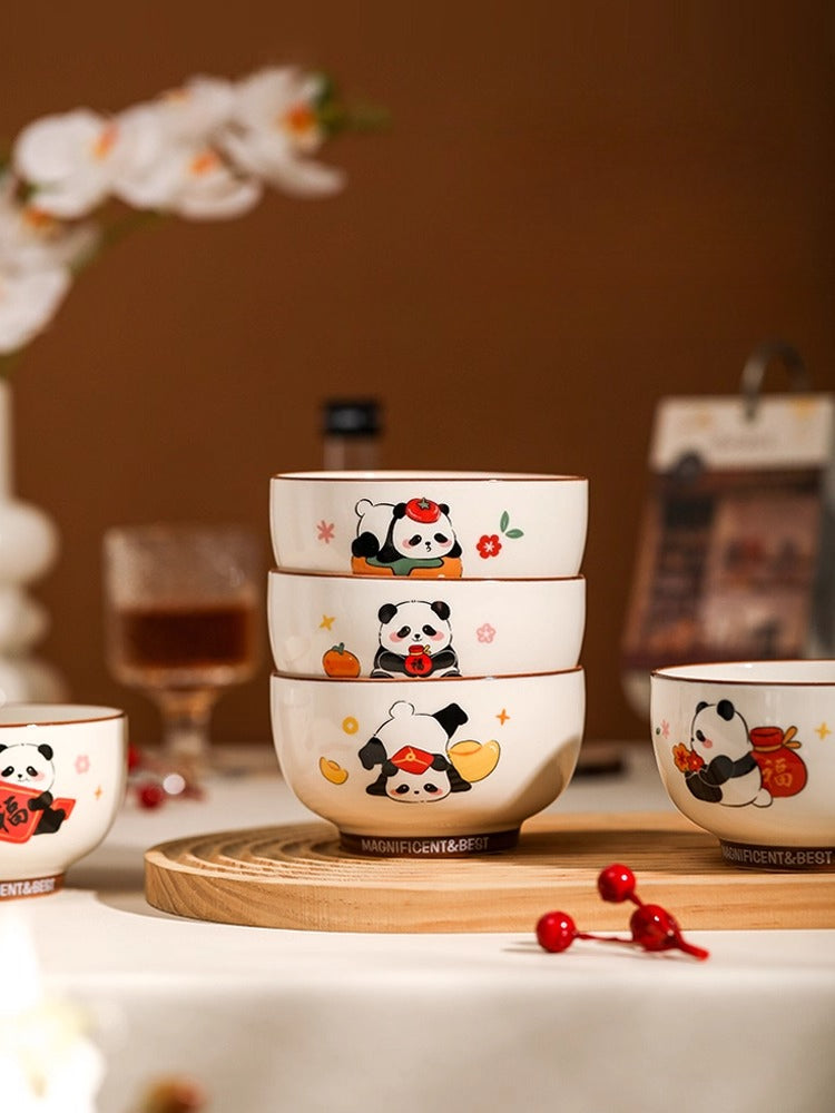 Panda Ceramic Bowl – Cute Japanese-Style Rice and Soup Bowl for Kids & Family  Decorla