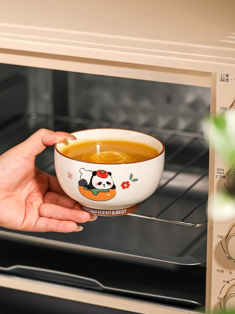 Panda Ceramic Bowl – Cute Japanese-Style Rice and Soup Bowl for Kids & Family  Decorla