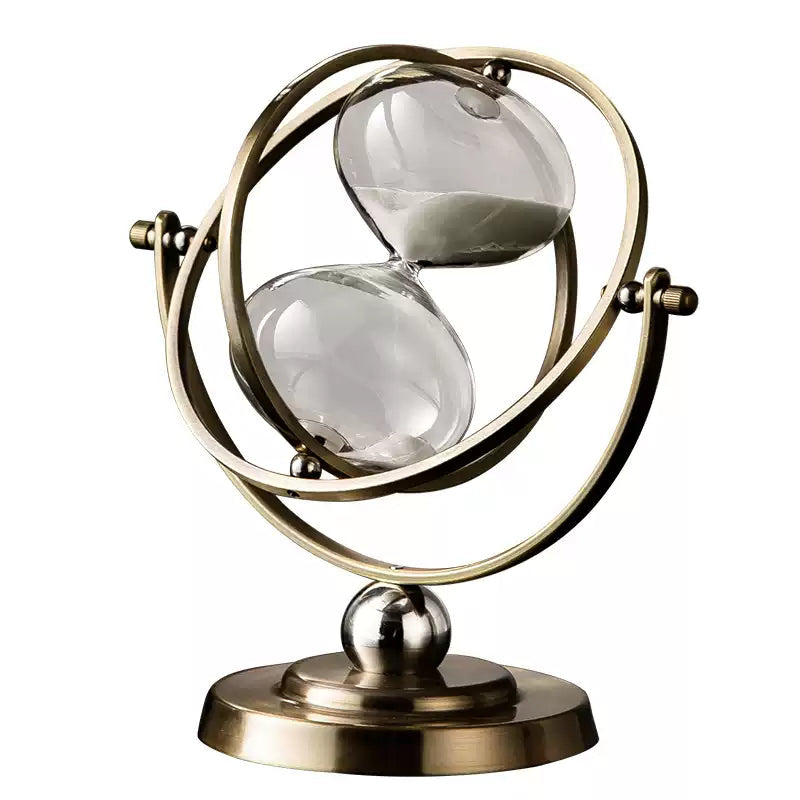 Desktop hourglass decor used as simple time management tools for work or study