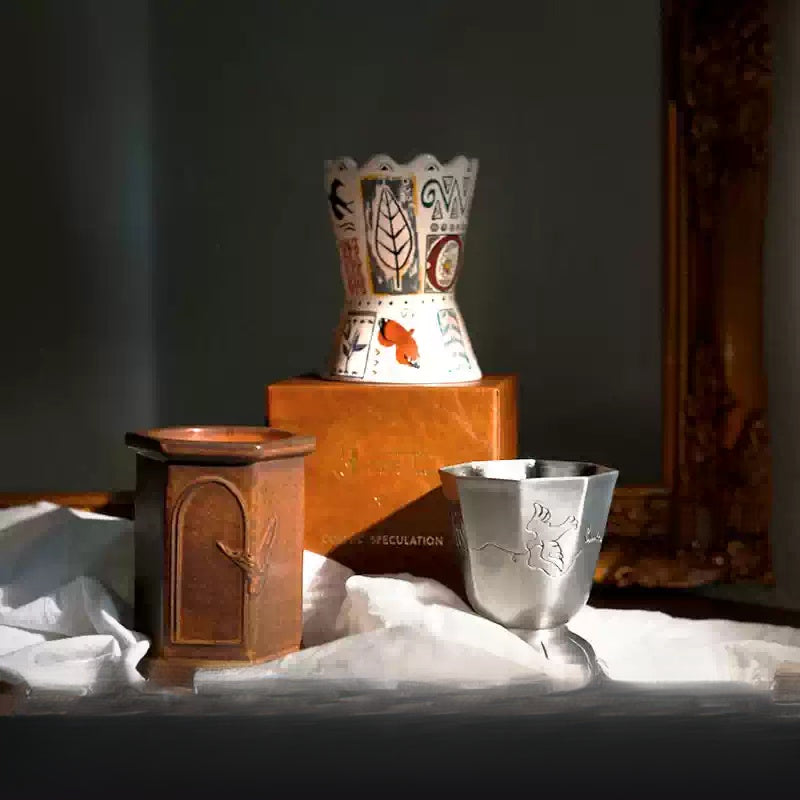 Trio of scented candles for home fragrance and elegant room decoration