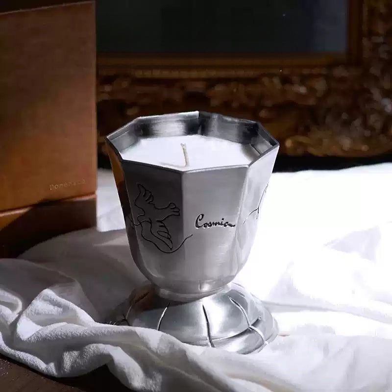 Metal cup scented candle fragrances for modern room decoration home fragrance