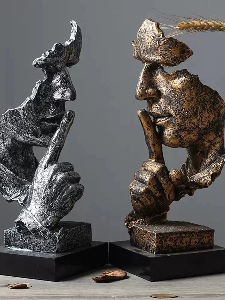 Abstract face home decor sculptures for room decoration and living room decor, creative birthday gift