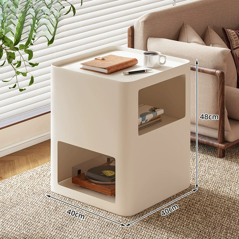 Small Bedside Cabinets – Metal Nightstand on Wheels  Decorla