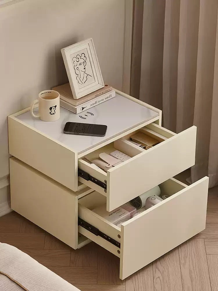 Smart Nightstand – Bedside Table with Wireless Charger & LED  Decorla