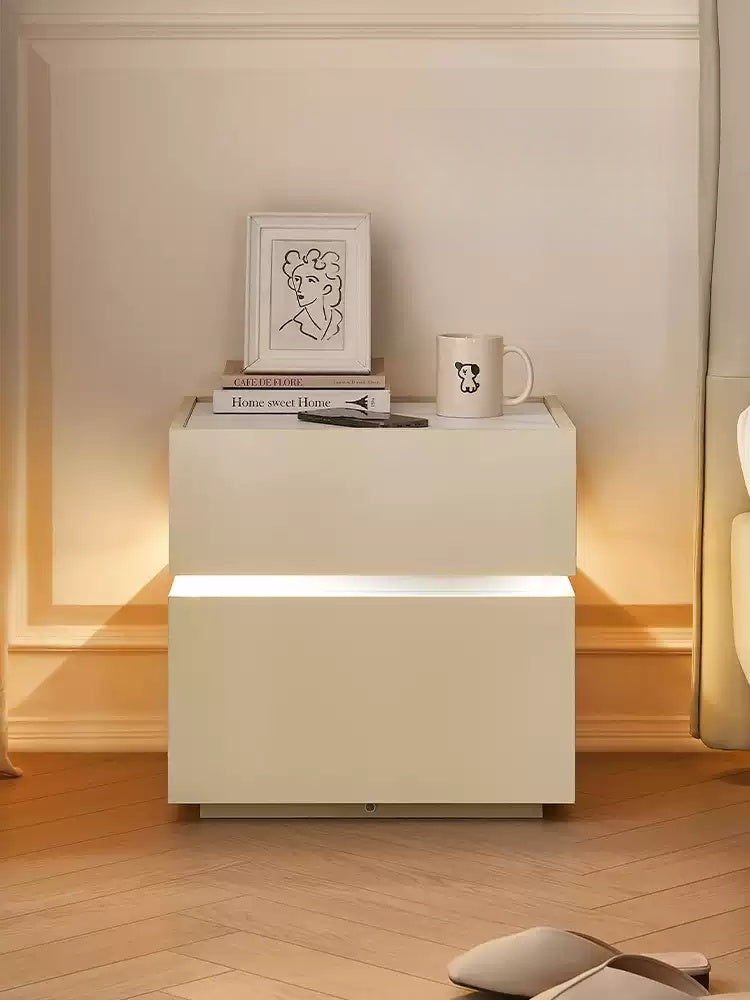 Smart Nightstand – Bedside Table with Wireless Charger & LED  Decorla