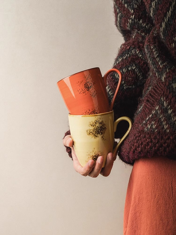 Van Gogh Ceramic Coffee Mug – Vintage Japanese Style Underglaze Cup (300 ml)  Decorla