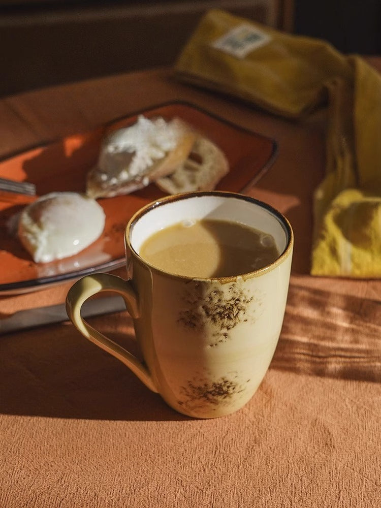 Van Gogh Ceramic Coffee Mug – Vintage Japanese Style Underglaze Cup (300 ml)  Decorla