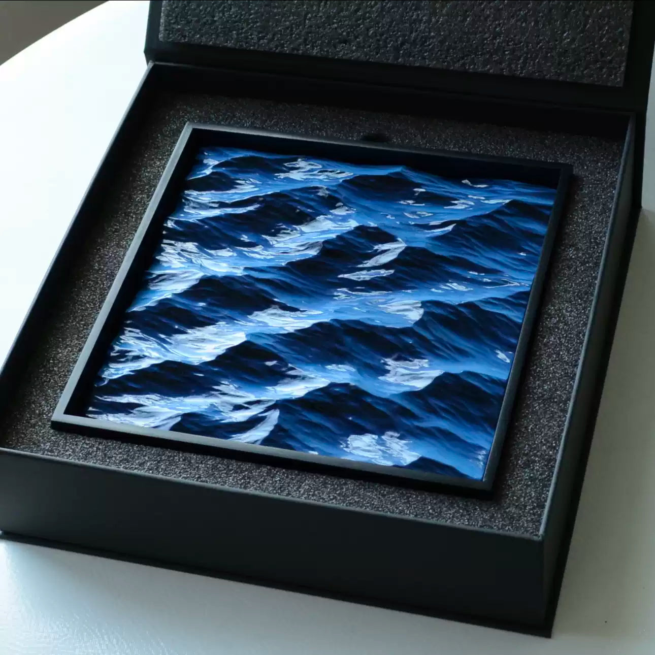 Gift-boxed wave sculpture decorative painting ready for birthday gift room decoration upgrade
